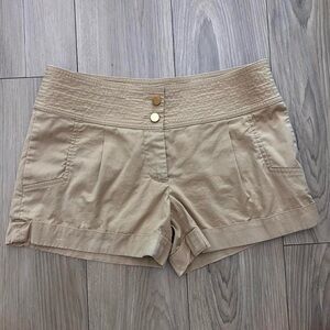 Tory Burch Dressy Tan Shorts